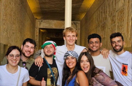 Jongerenadviseur Oskar trok naar het Europees-Arabisch Jeugdforum in Luxor, Egypte